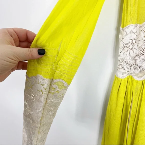 HAH Hot As Hell Lime Dust Her Long Sleeve Boho Duster Robe - Picture 12 of 13